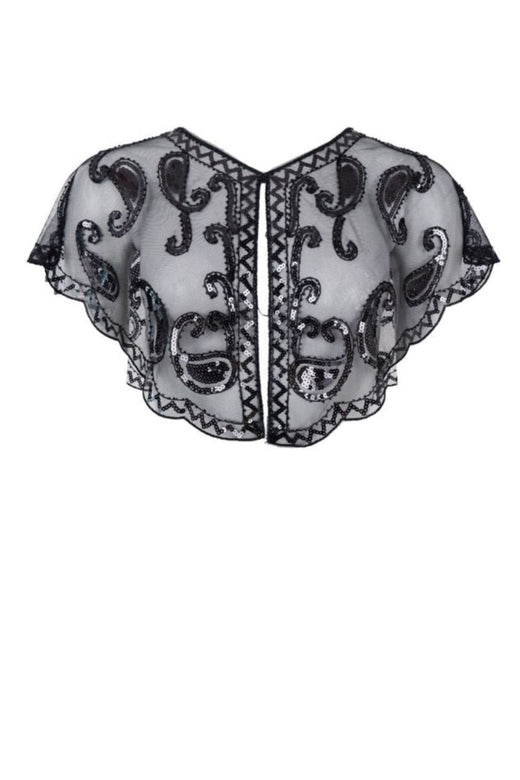 Black Colour - Bclorenza Sequins Cape 208454 - Black