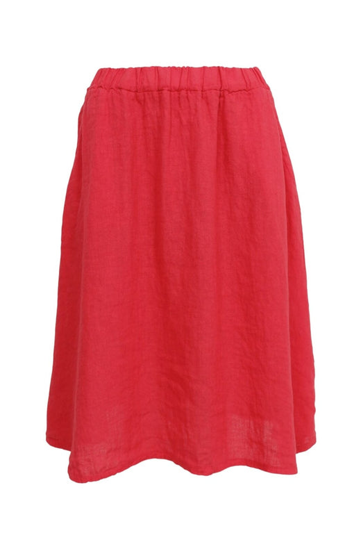 Black Colour - Bcmelina Short Linen Skirt 40910 - Red
