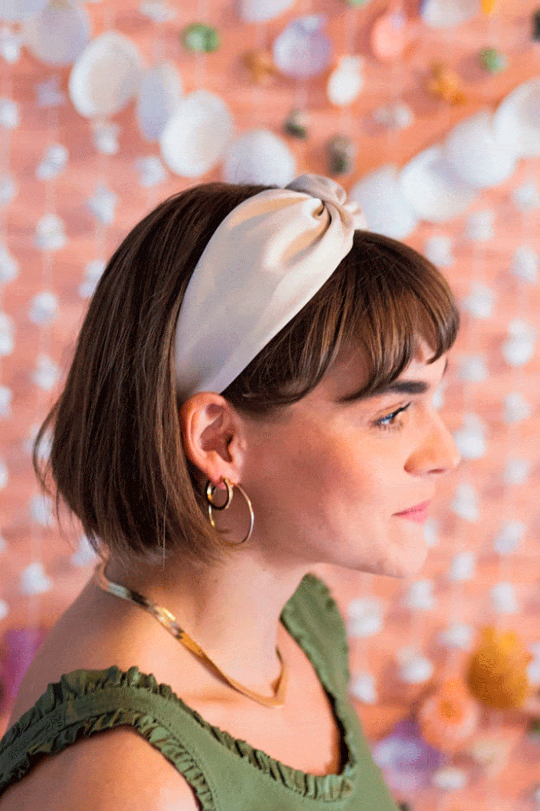 Black Colour - Bcmerle Shiny Headband - Beige Hårbøjler 