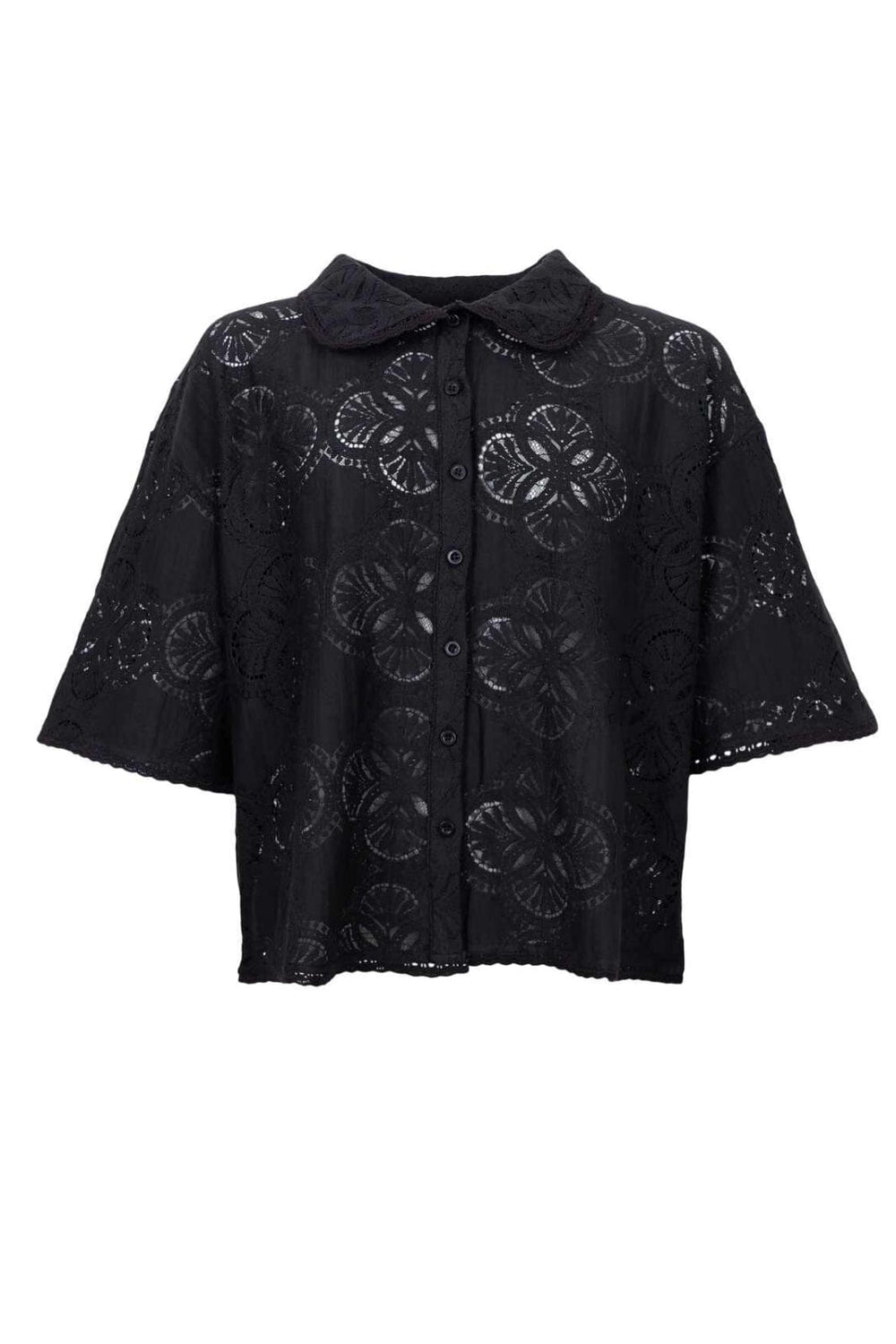 Black Colour - Bcmilos Lace Blouse 40877 - Black
