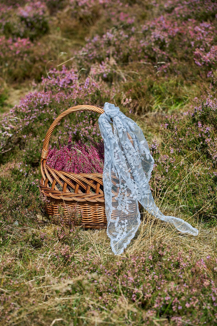 Black Colour - Bcmiriana Triangle Lace Scarf 3643 - Grey Blue