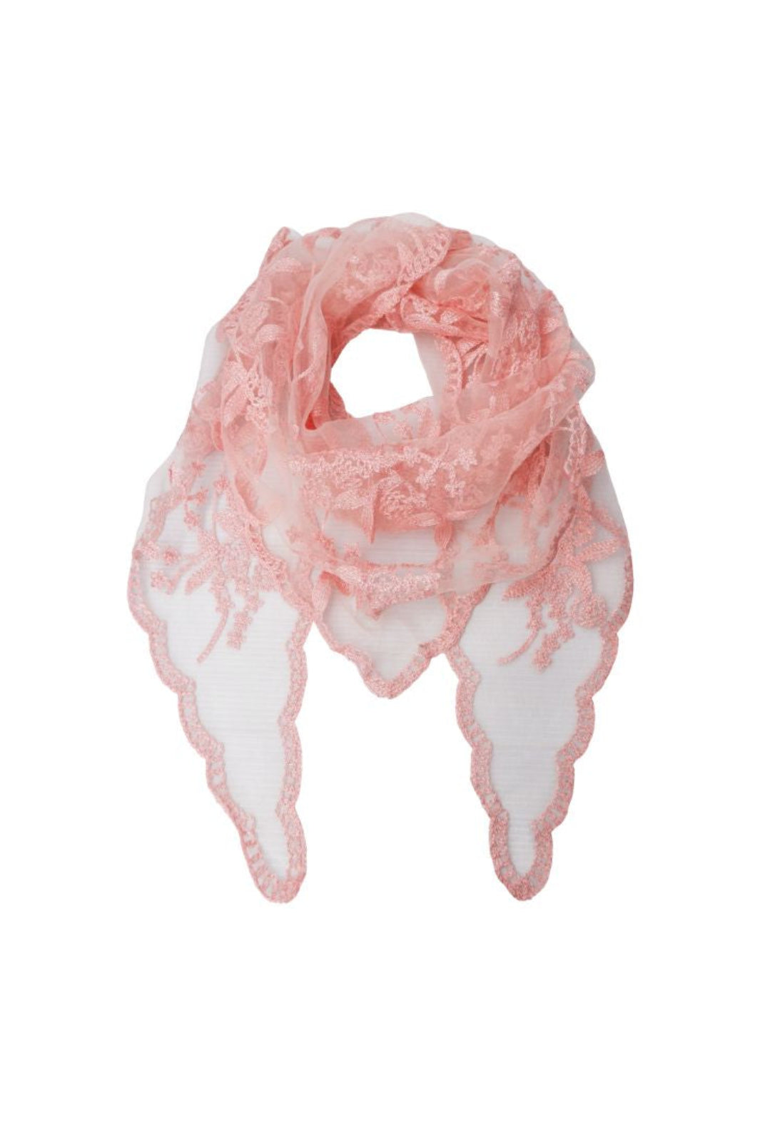 Black Colour - Bcmiriana Triangle Lace Scarf 3643 - Rose