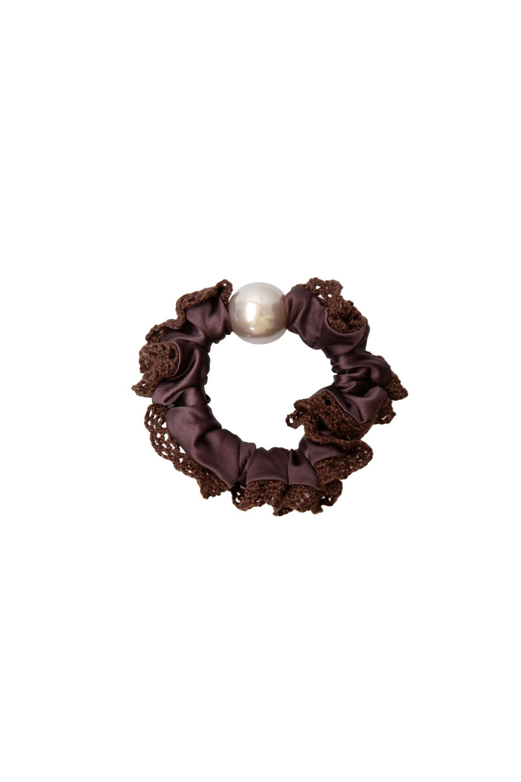 Black Colour - Bcpetal Mini Scrunchie 6868 - Coffee
