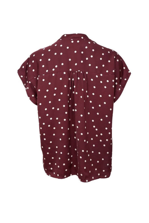 Black Colour - Bcvalery Ss Blouse 40993 - Plum Bluser 