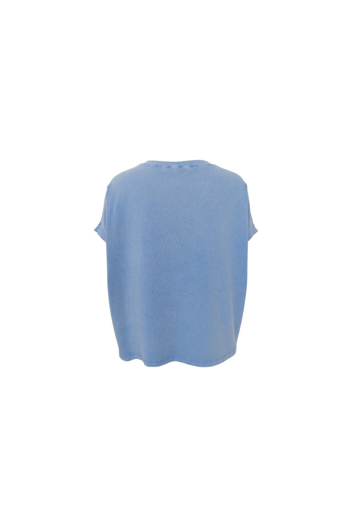 Black Colour - Bczelda Vintage Tee 41116 - Shirts - Lt. Blue