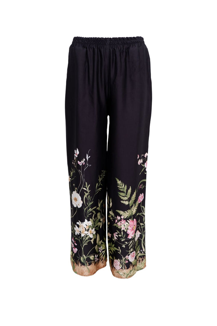 Förbeställning - Black Colour - Bczennia Pant 40915 - Black Flower