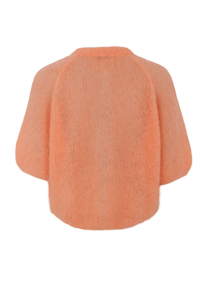 Black Colour - Bcbjoerk Patent Knit Cardigan 1251 - Peach