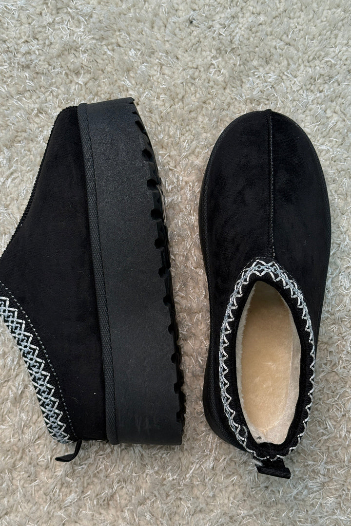 Bloom - Acacia Slipper - Black Hjemmesko & sutsko 