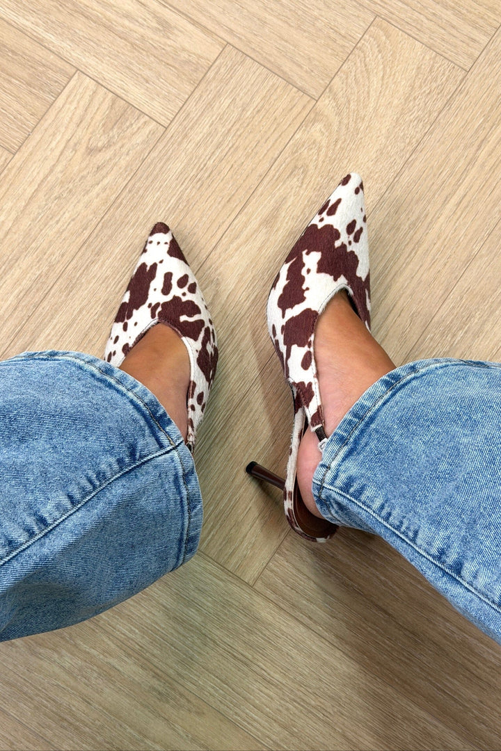 Bloom - Begonia Stiletto - Cow Print Stiletter 