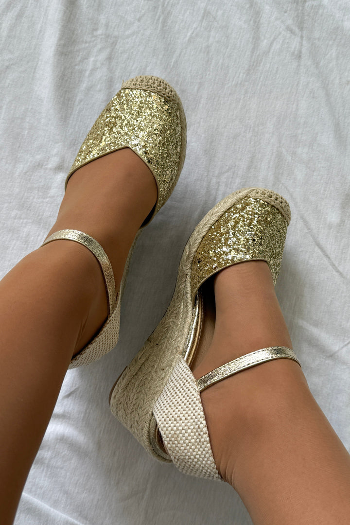 Bloom - Charlotte Sandal - Gold Sandaler 