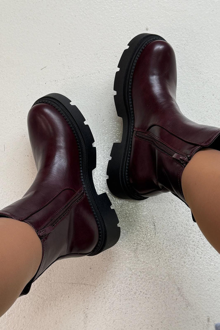 Bloom - Dahlina Boots - Burgundy Støvler 