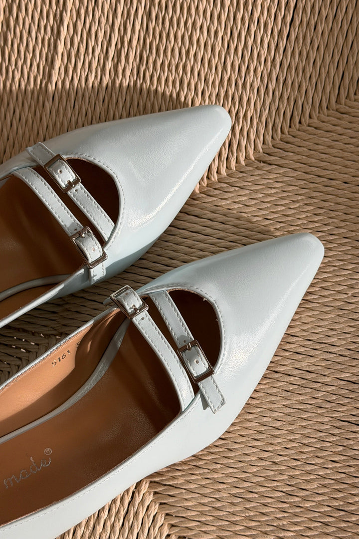 Bloom - Galanthus Ballet Flats - Sky Blue Ballerinaer 