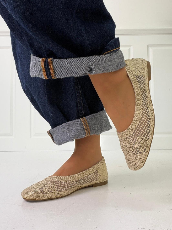 Bloom - Gladiolus Ballet Flats - Golden Ballerinaer 