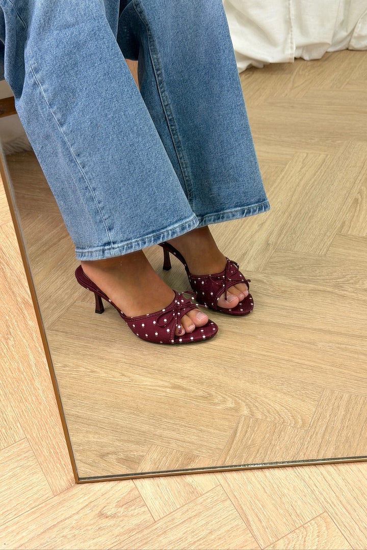 Bloom - Mignonette Stiletto - Burgundy Stiletter 