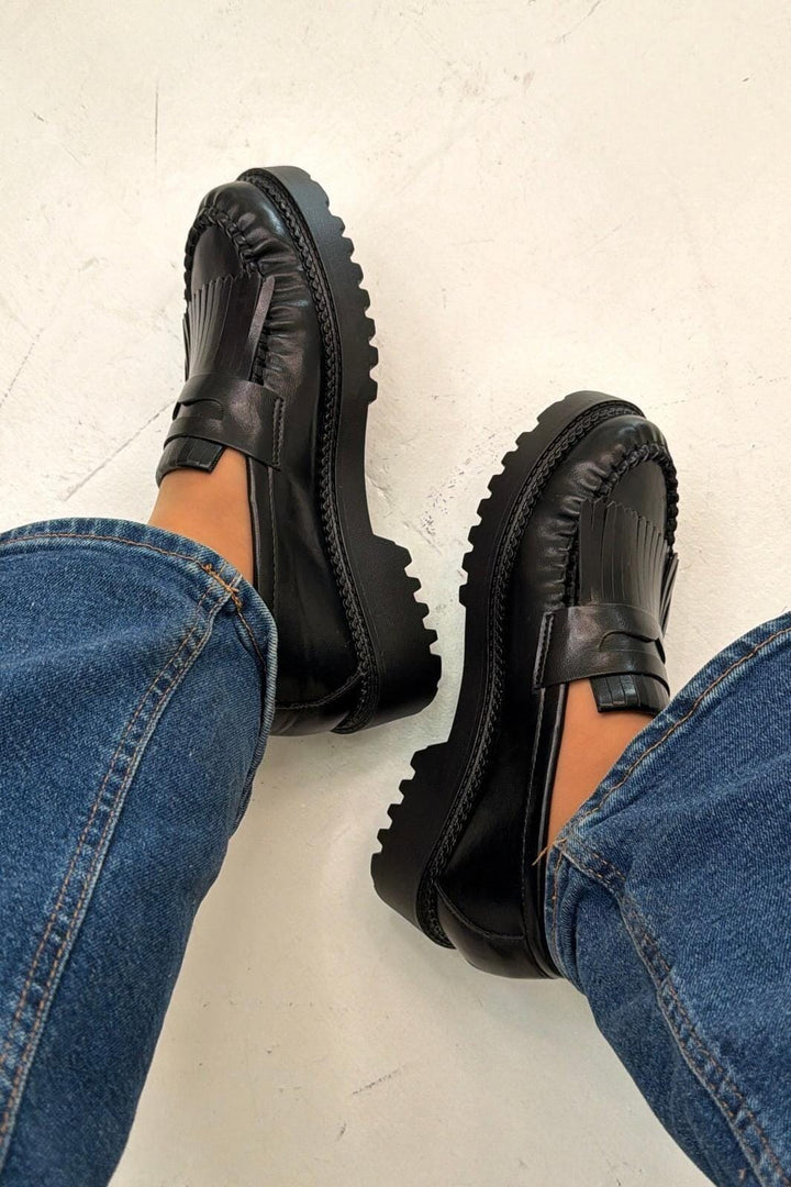 Bloom - Oriella Loafers - Black Loafers 