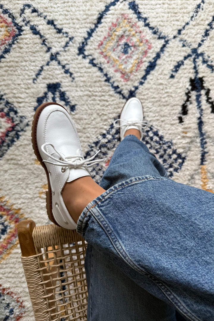 Bloom - Sunflower Loafer - White Loafers 