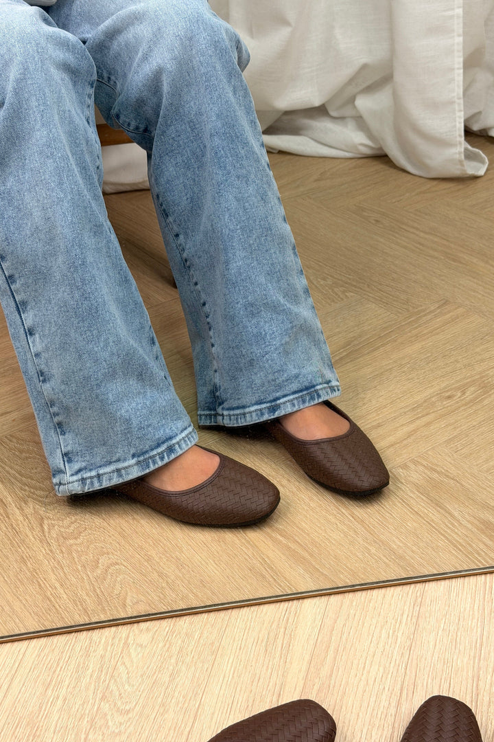 Bloom - Wisteria Ballet Flats - Dark Brown Ballerinaer 