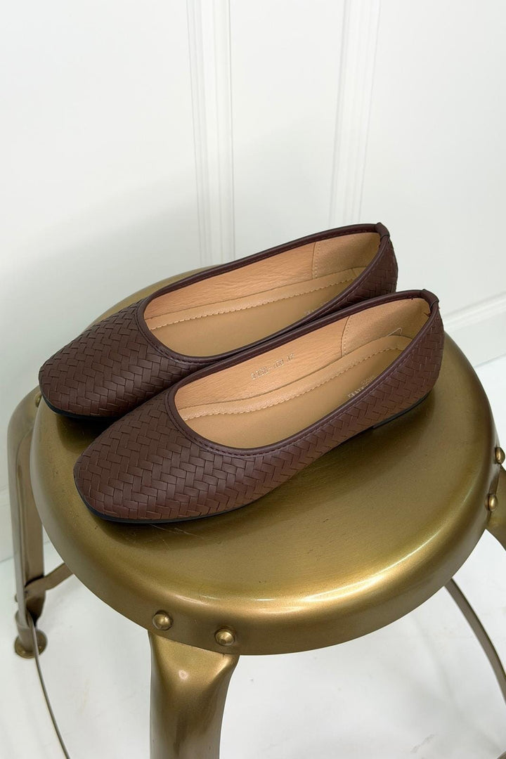 Bloom - Wisteria Ballet Flats - Dark Brown Ballerinaer 