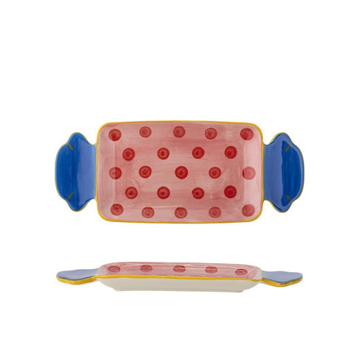 Bloomingville - Caramella Serveringsfad, Rosa, Stentøj 82072358 - Rose