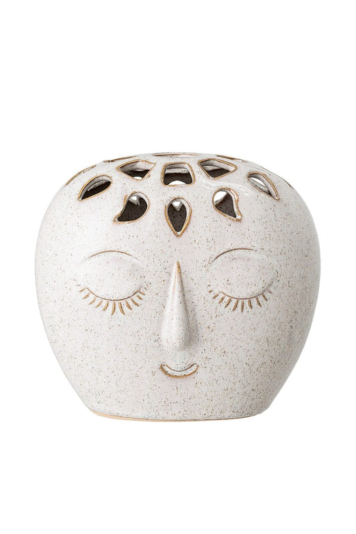 Bloomingville - Elissa Vase, Hvid, Stentøj Dekoration 