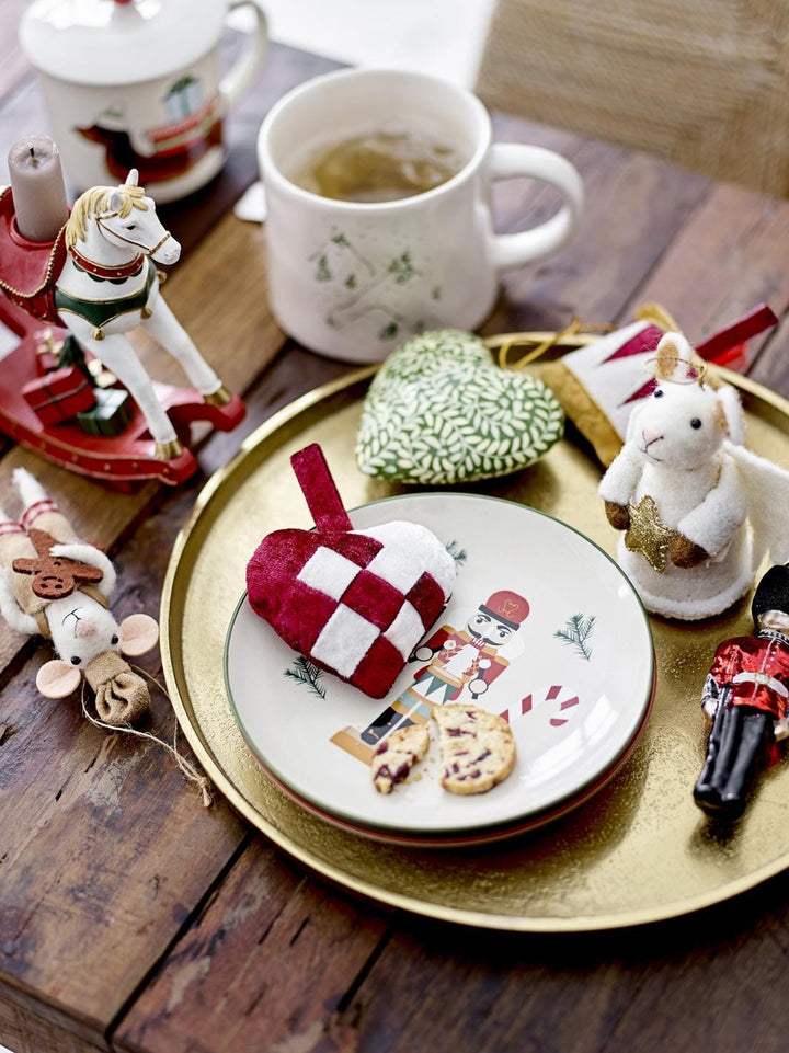 Bloomingville - Jolly Tallerken, Rød, Stentøj 82058611 - Red