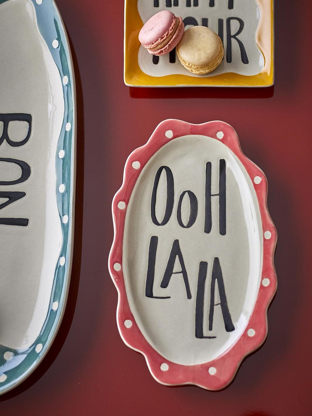 Bloomingville - Soline Serveringsfad, Multifarvet, Stentøj 82072764 - Multi