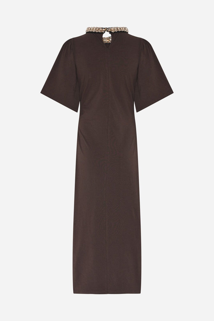 Bruuns Bazaar - Alnusbbnathala Trim Dress BBW4960 - Chestnut