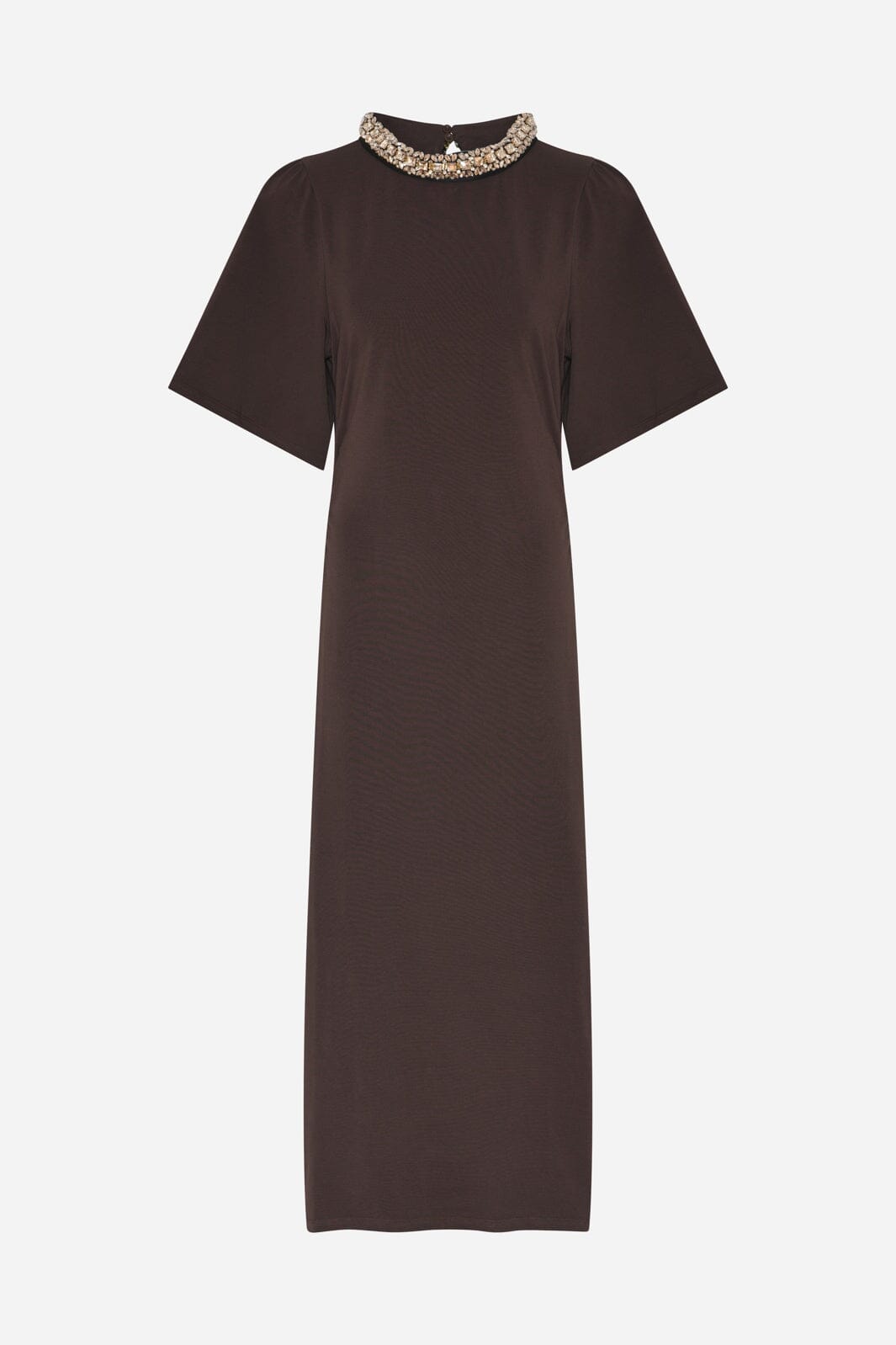 Bruuns Bazaar - Alnusbbnathala Trim Dress BBW4960 - Chestnut
