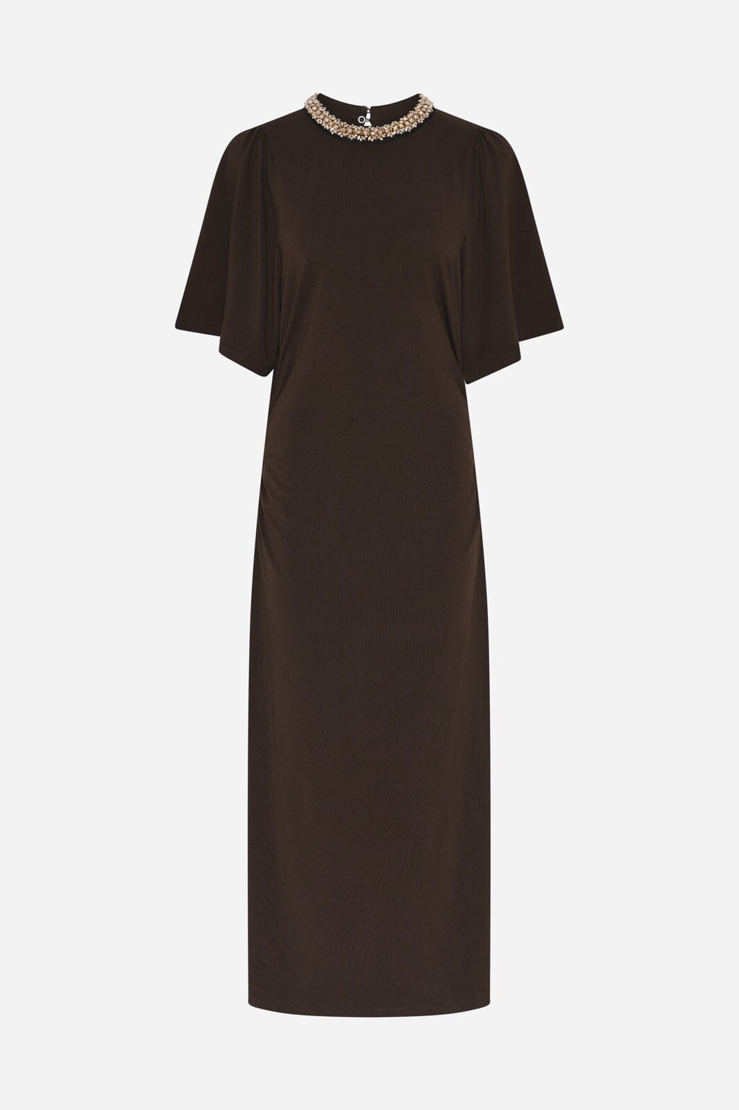 Bruuns Bazaar - Alnusbbnathala Trim Dress BBW4960 - Chestnut