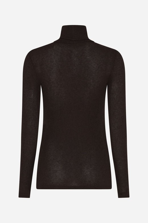 Bruuns Bazaar - Angelabb Roll Neck BBW1070N - Dark Brown