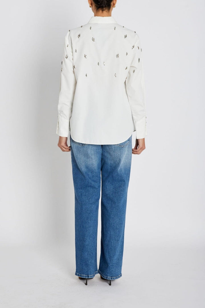 Bruuns Bazaar - Chrissibbzinne Shirt BBW4881 - Snow White
