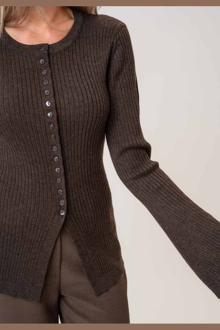 BYIC - Elmaic Cardigan 1196 - Dark Brown