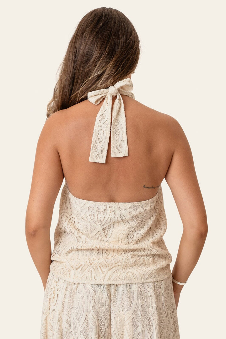 BYIC - Hollyic Wrap Top A25102 - Off White Lace