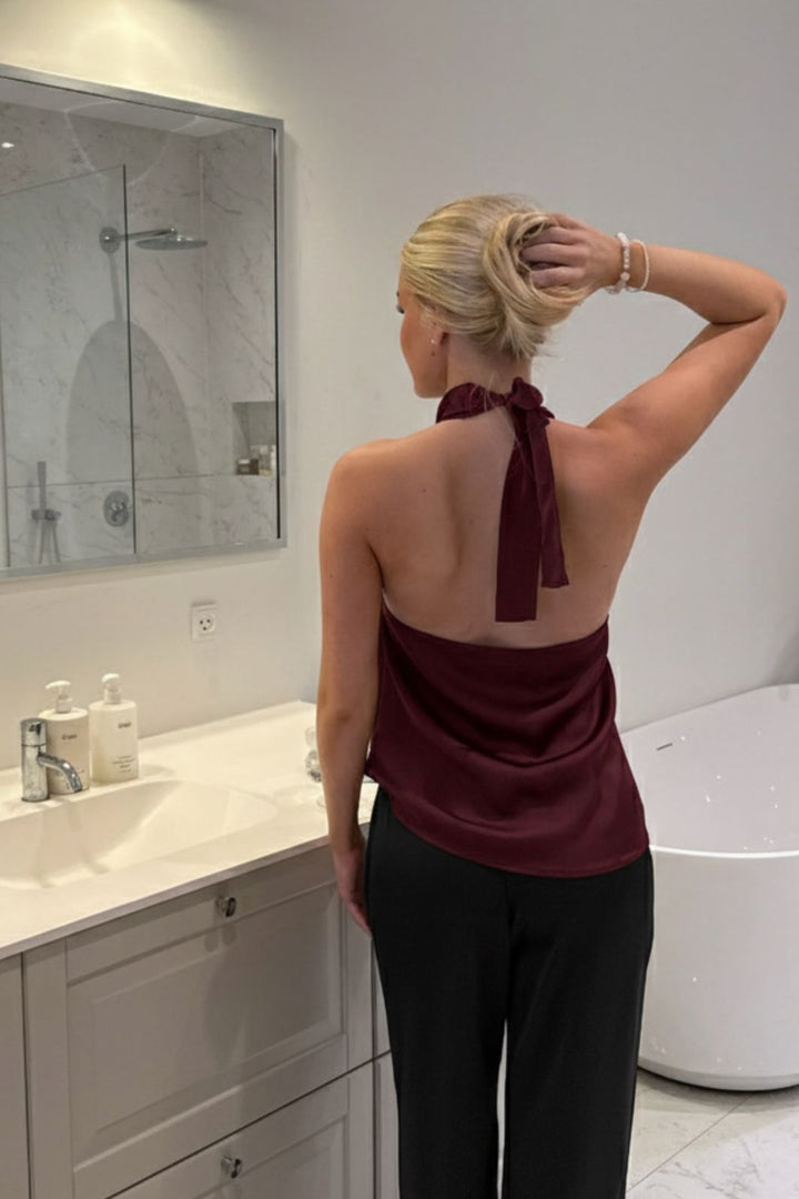 BYIC - Hollyic Wrap Top A2553 - Bordeaux