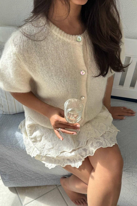 BYIC - Idaic Ss Cardigan 5265 - White Cardigans 