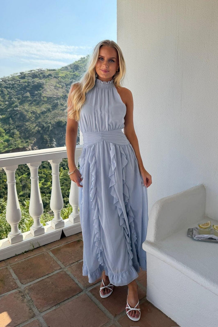 BYIC - Tianaic Maxi Dress A25246 - Blue Kjoler 