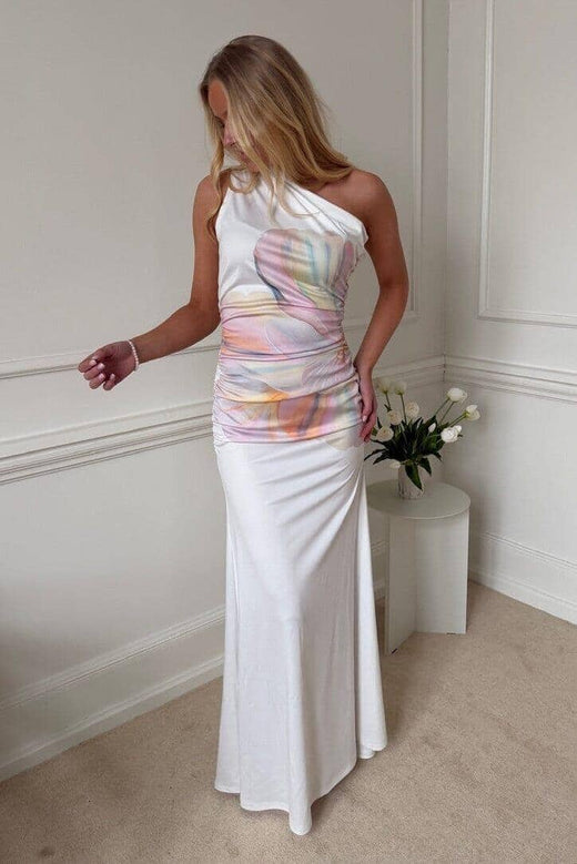 BYIC x Molly&My - Andreaic Maxi Dress A23768 - Watercolor Bloom Kjoler 