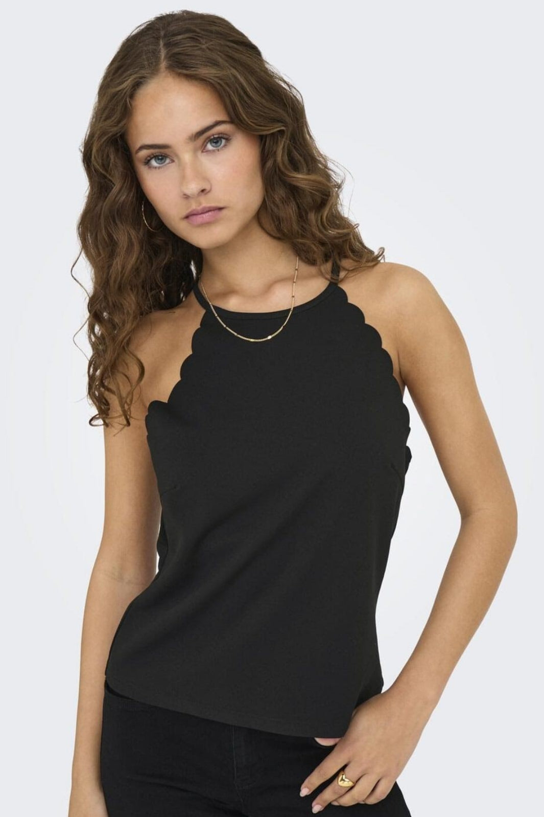 Only - Onlsilja S/L Short Top Box - 4774553 Black