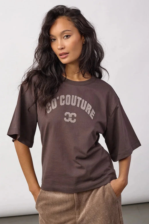 Co´Couture - 43013 Zengacc Tee O-Neck 500108 - 10012 - White - Flame T-shirts 