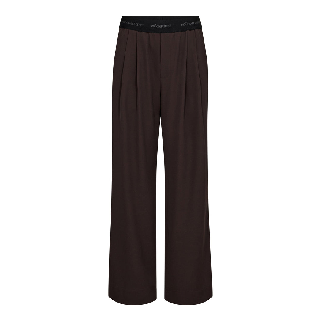 Co´Couture - Alinicc Logo Pant 500148 - 20003 - Dark Brown Bukser 