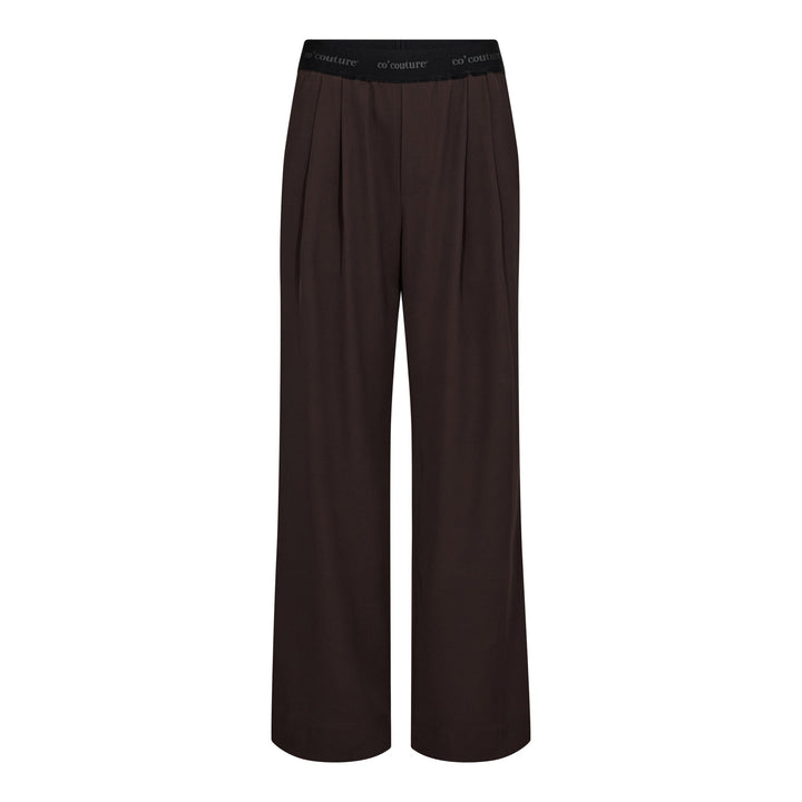 Co´Couture - Alinicc Logo Pant 500148 - 20003 - Dark Brown Bukser 