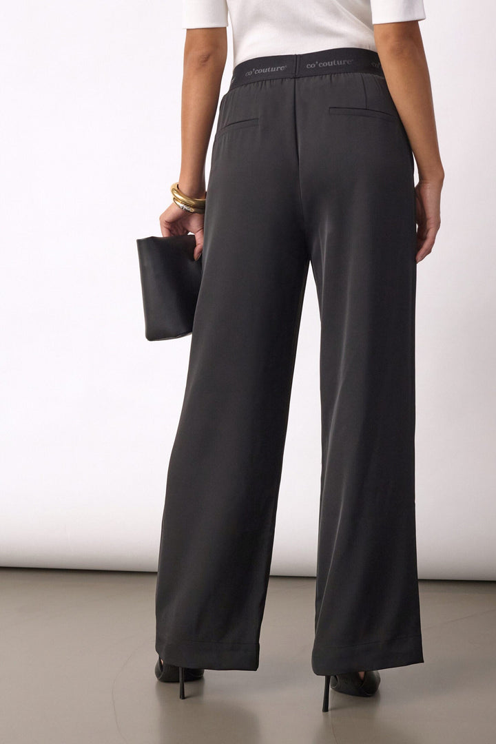 Co´Couture - Alinicc Logo Pant 500148 - 65001 - Black Bukser 