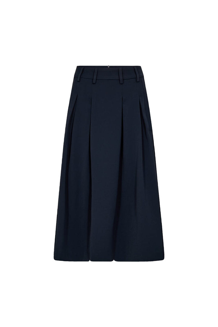 Co´Couture - Anyacc Midi Pleat Skirt 44040 - 120 - Navy