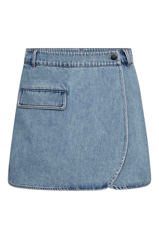 Co´Couture - Asjacc Wrap Denim Skort 44020 - 552 - Denim Blue