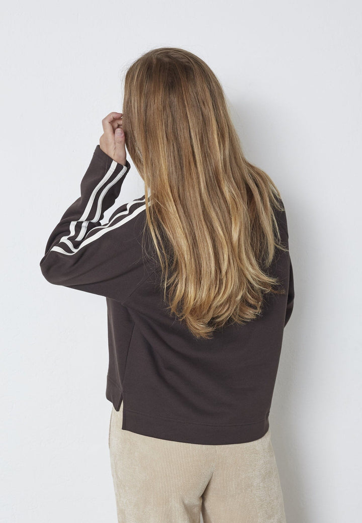Co´Couture - Batucc Coco V-Sweat 47001 - 145 - Dark Brown Sweatshirts 