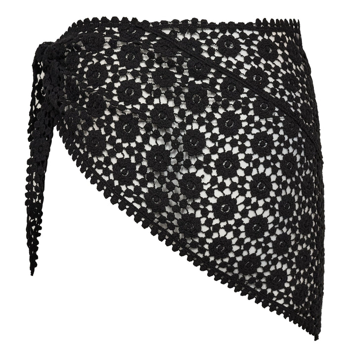 Co´Couture - Calincc Crochet Scarf Skirt 49083 - 96 - Black Tørklæder 