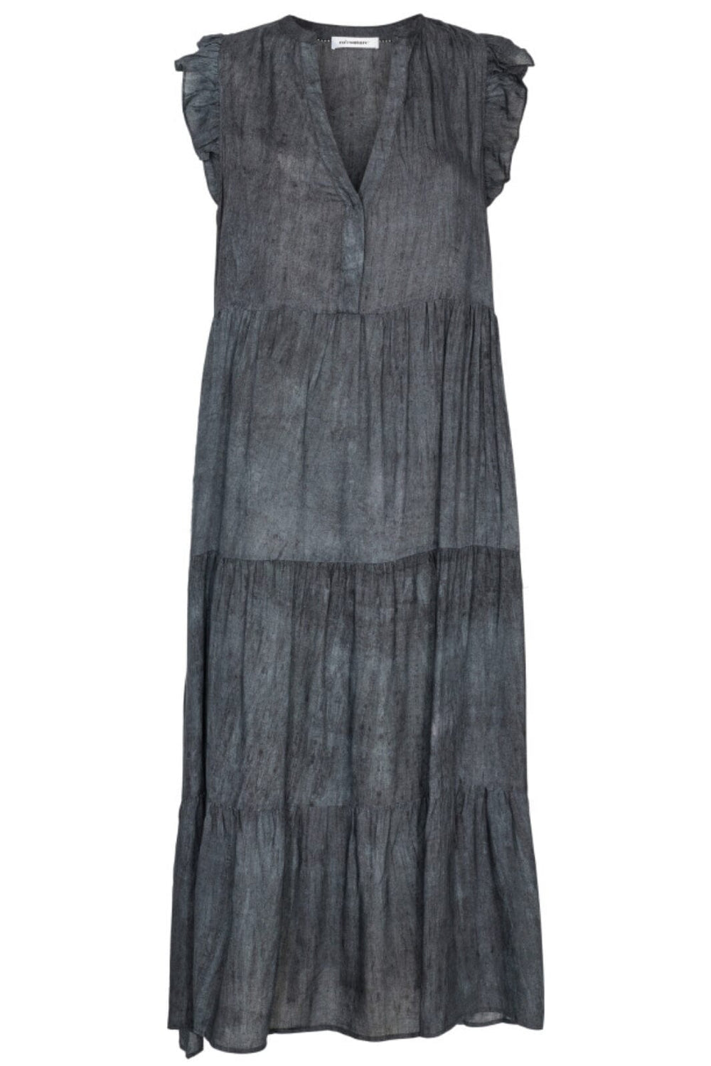 Co´couture - Coldcc Dye Ss Floor Dress 96685 - 140 Dark Grey Kjoler 