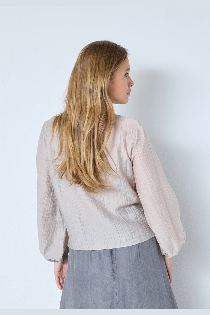 Co´Couture - Connycc Drape Blouse 45004 - 984 - Mink