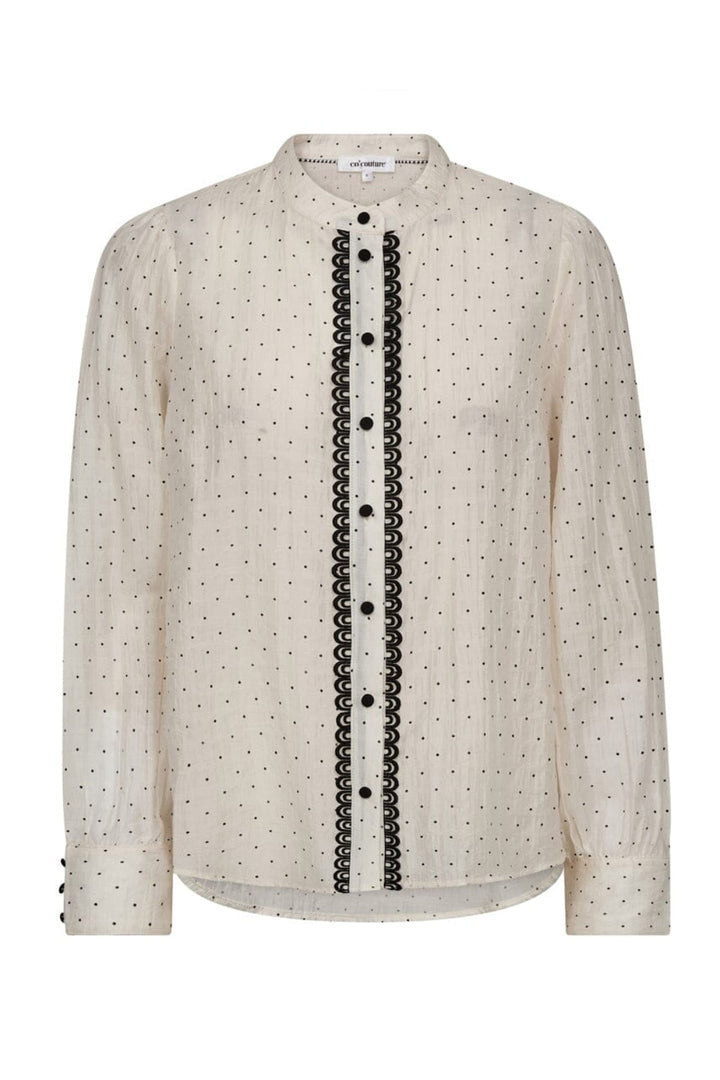 Co´Couture - Dallycc Dot Shirt 45008 - 11 - Off White