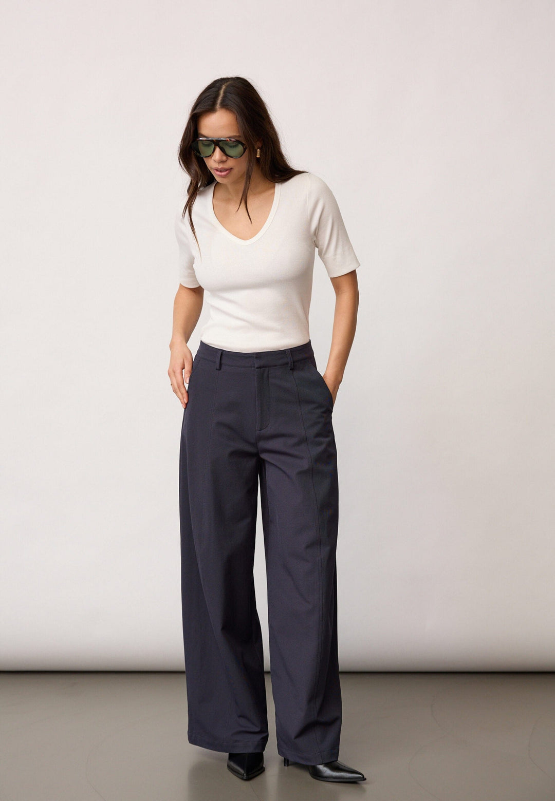 Co´Couture - Demicc Barrel Pant 500221 - 40007 - Navy Bukser 